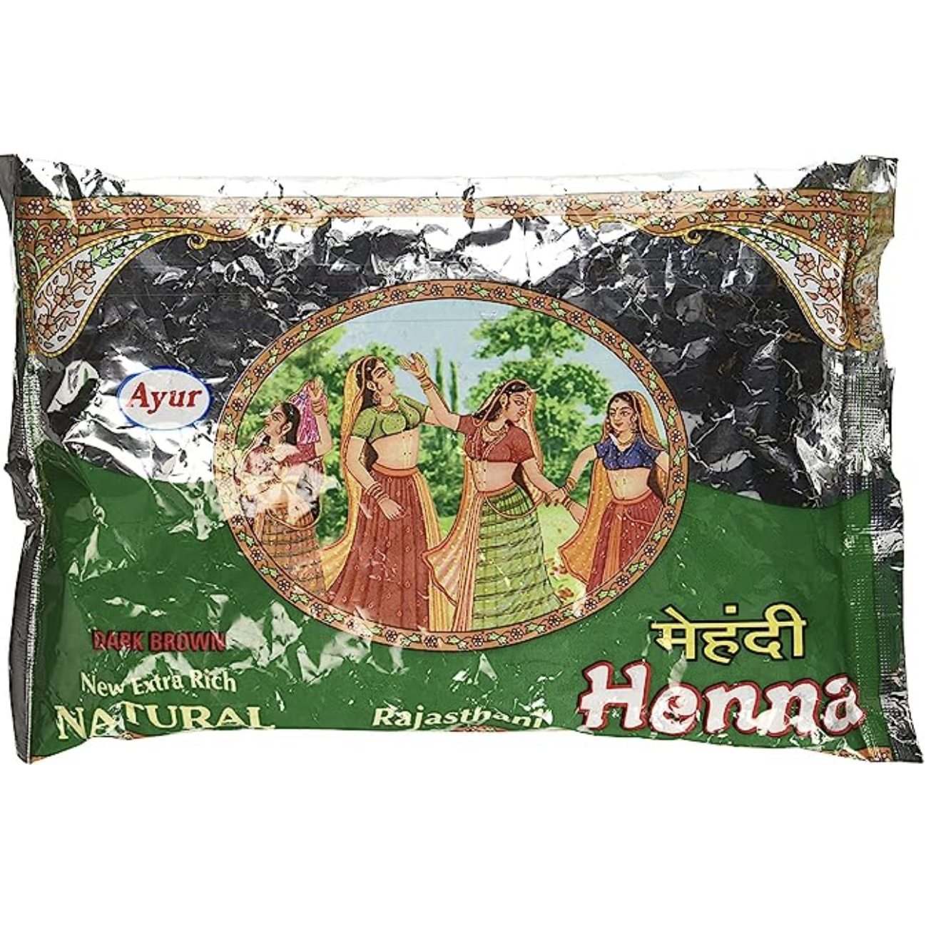 AYUR DARK BROWN HEENA 200G