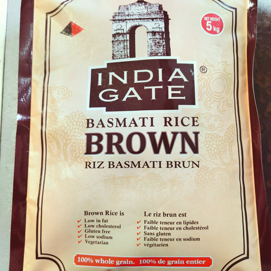 INDIA GATE BASMATI BROWN RICE 5kg