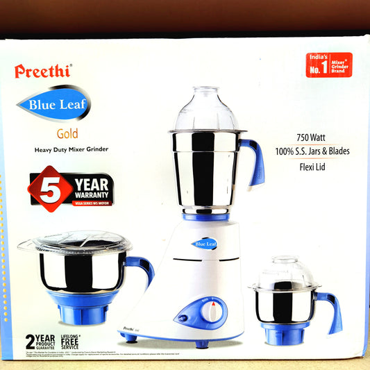 Preethi Blue Leaf gold mixer grinder