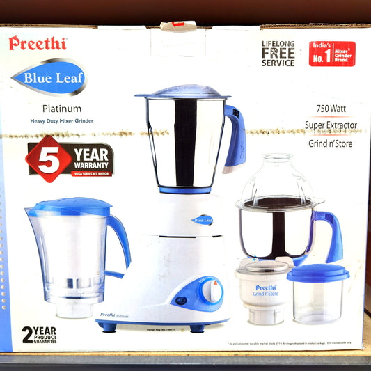 Preethi Blue Leaf platinum mixer grinder