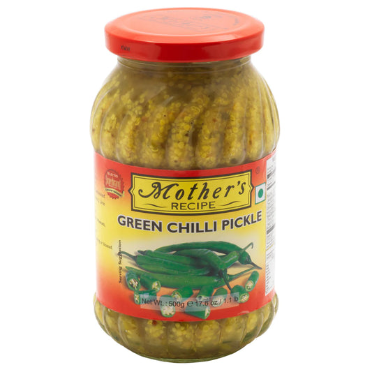 M/R'S GREEN CHILLI PICKLE 500g