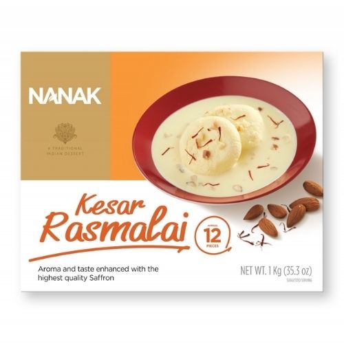 NANAK KESAR RASMALAI 12 pieces