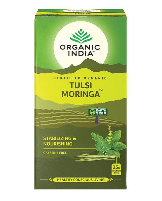 ORGANIC INDIA TULSI MORINGA TEA 25 Infusion Bags