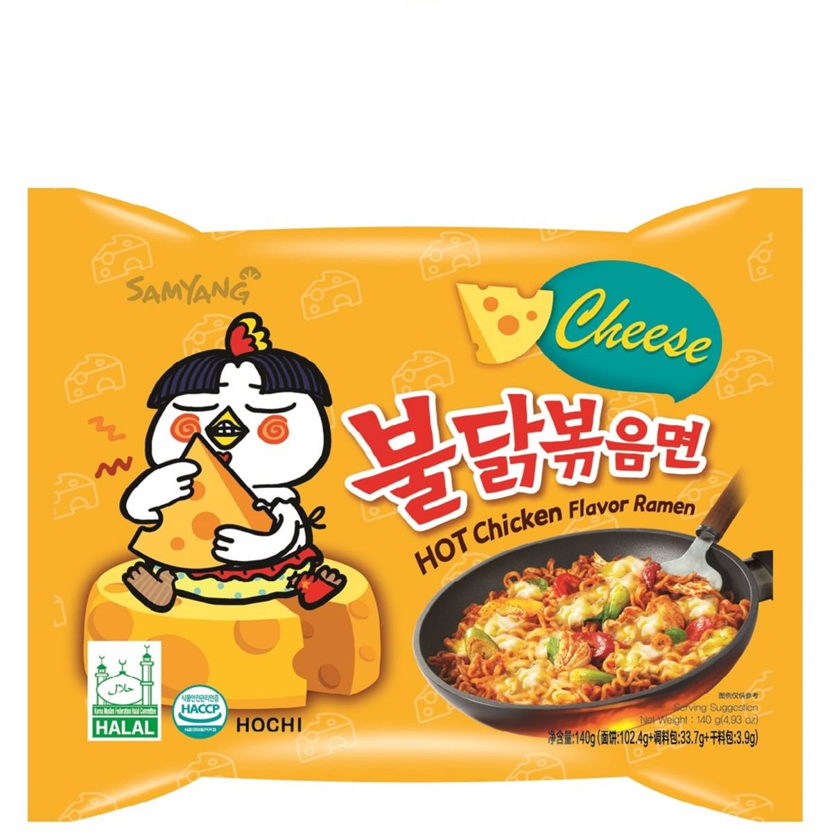 SAMYANG HOT CHICKEN CHEESE 5x140g