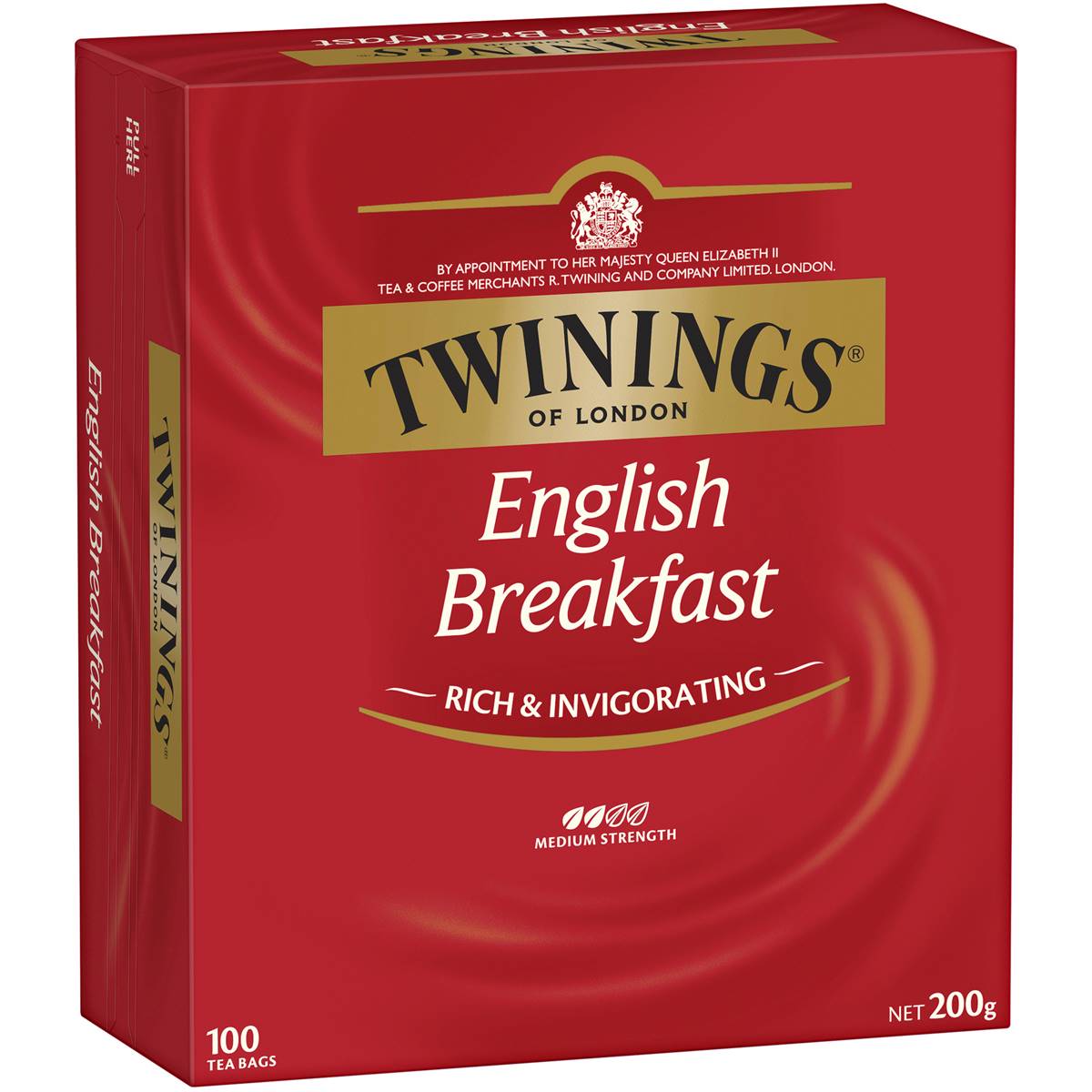 TWININGS ENGLISH BREAKFAST 100 tea bags