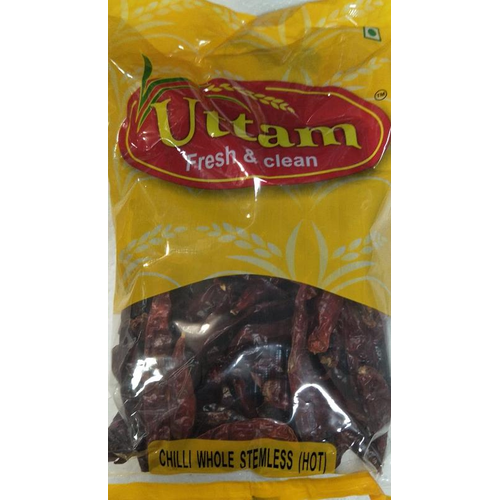 UTTAM CHILLI WHOLE STEMLESS(hot)