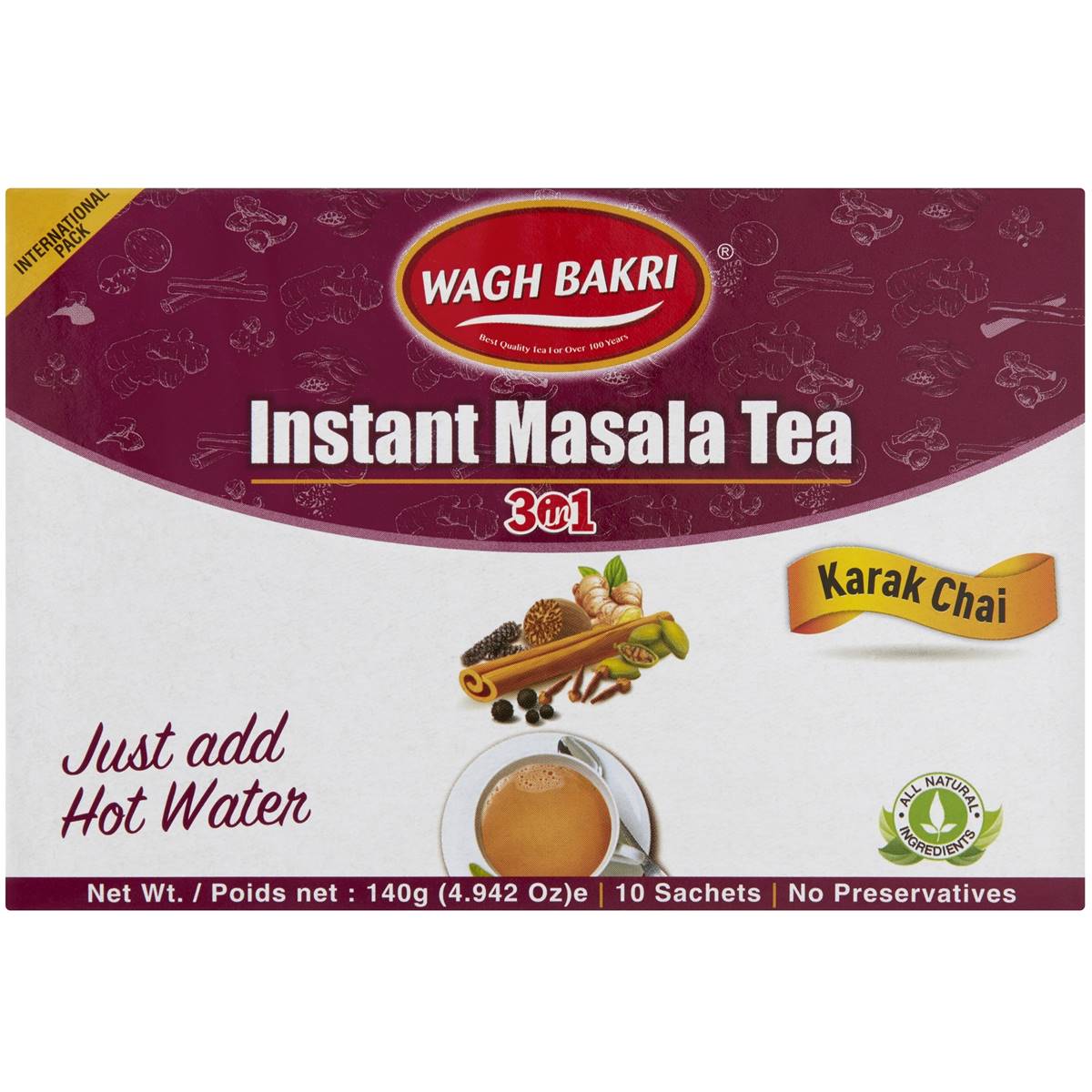 WAGH BAKRI INSTANT MASALA TEA